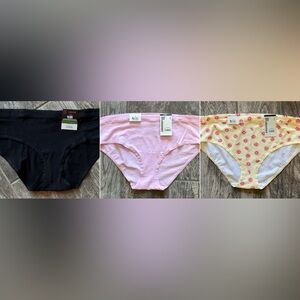 New 3 Pairs of Nobo, No Boundaries Cotton Hipster Panties Size XXXL Multicolor